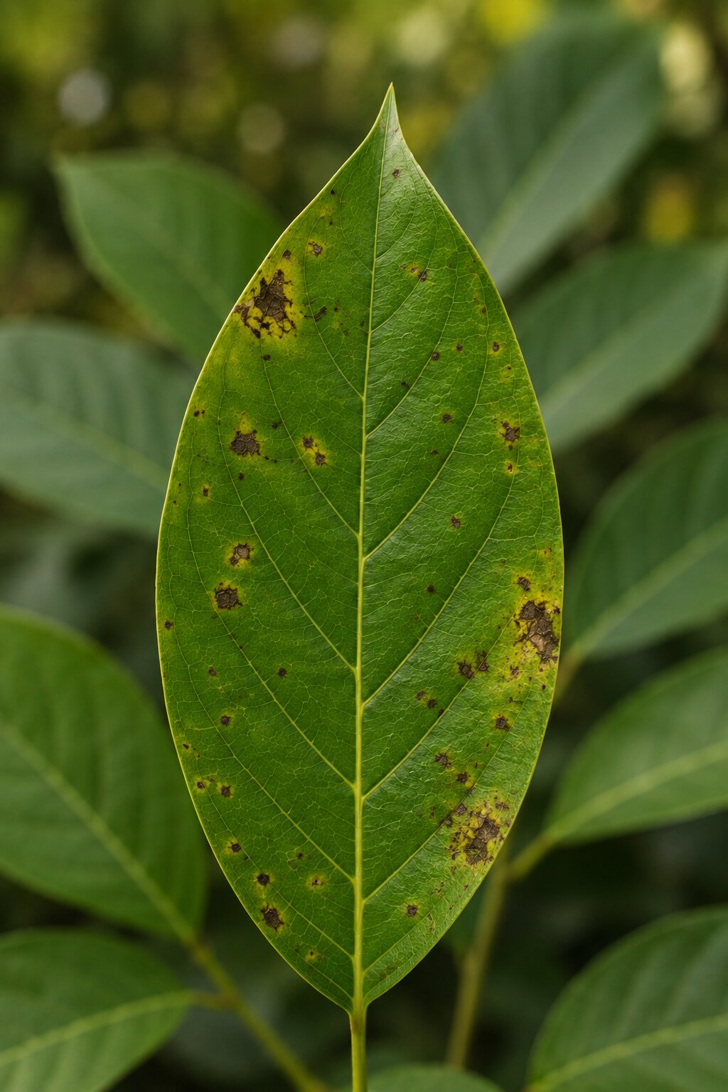 Crop leaf scan